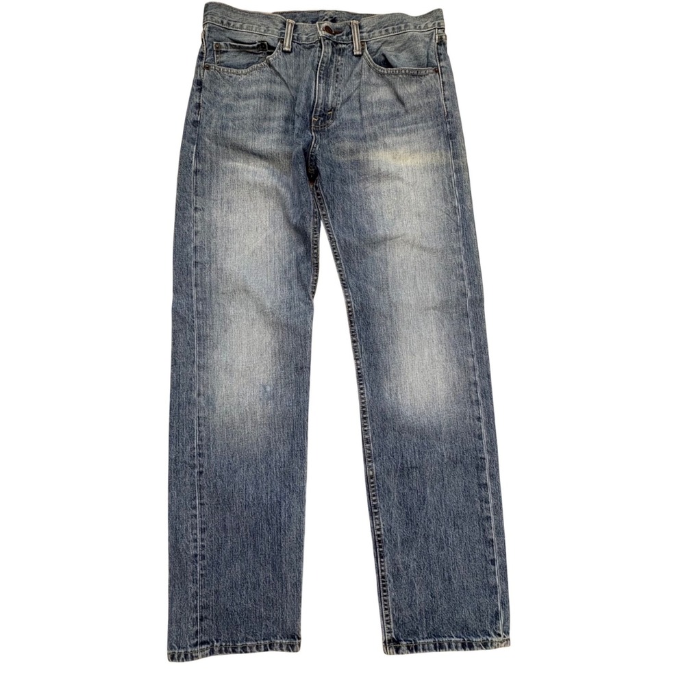 Levi Strauss Straight‎ Leg Jeans Mens 505 34x32 High Rise Medium Wash Classic